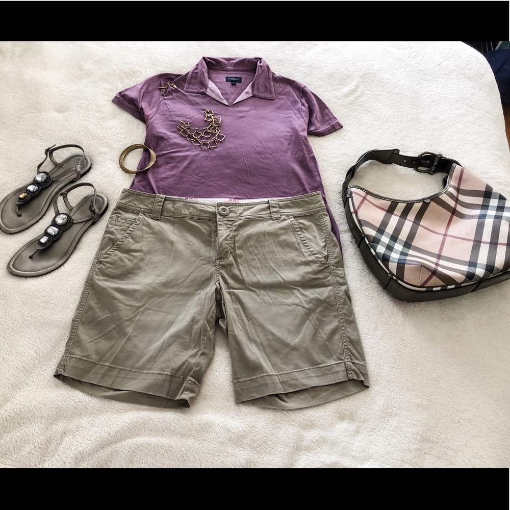 Trendy khaki Bermuda shorts by Outlooks s. 13
